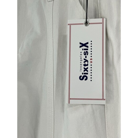 Los Angeles Sixty Six Girl’s Junior Wide Legged Baggy Street Wear White NWT 9 - Picture 6 of 8